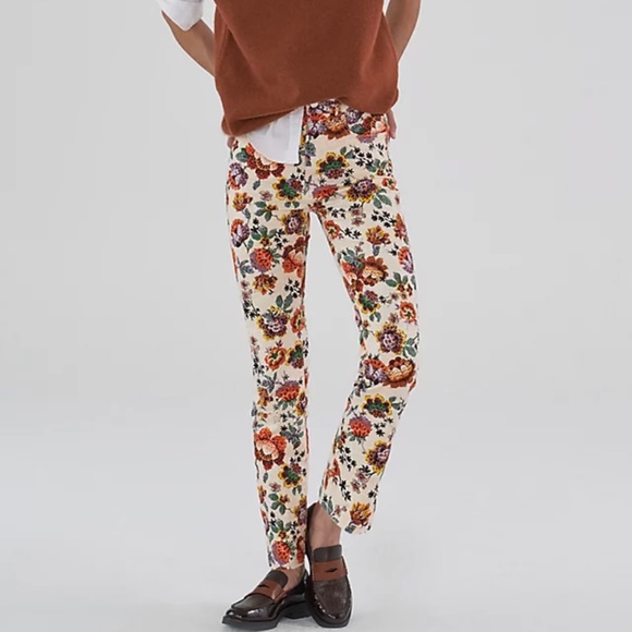 Anthropology, Pilcro The Cigarette Slim Straight Jeans Floral - Picture 2 of 16